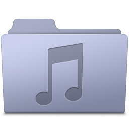 Music Folder Lavender Icon 256x256 png